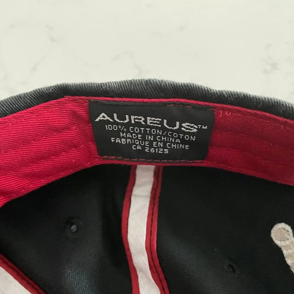 Aureus Embroidered Adjustable Cotton Golf Cap Canada Flag Blk Wht Grey Sz OS - Picture 6 of 9